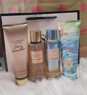 Victoria’s Secret (bare vanilla 10 set) LOT 4 Victoria's Secret Bare Vanilla Fragrance Mist And Lotion | eBay