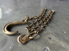 Big J-hook 8ft Pulling Tow Chain 4 Bumper Auto Body Frame Dent Repair Big J-hook 8ft Pulling Tow Chain 4 Bumper Auto Body Frame Dent Repair