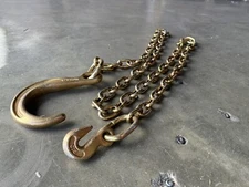 Big J-Hook & 8ft  Pulling Tow Chain 4 Bumper Auto Body Frame Dent Repair