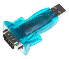 1 Serial MALE to USB MALE Adapter convert usb to RS-232 9 pin port