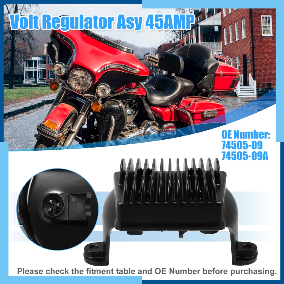 Paquete (1) 74505-09 regulador de voltaje rectificador para Harley-Davidson CVO 2014 Foto 2 de 4