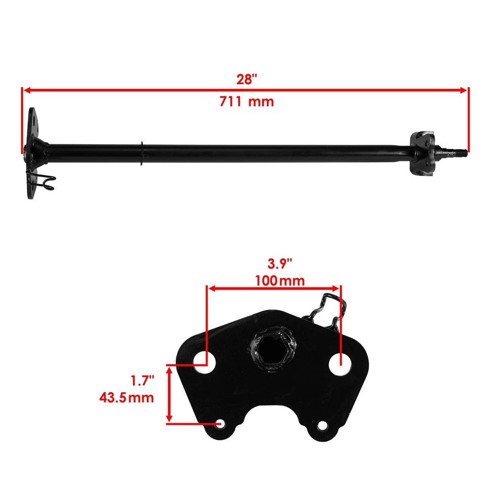 Eje de dirección Caltric para Honda Sportrax 300 TRX300EX 2x4 2002-06 53310-HM3-A40 Foto 2 de 4