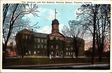 Museum Art Gallery Building Flag Normal School Toronto Canada Postcard Unused