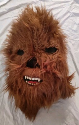 Star Wars CHEWBACCA Mask Full Head Plush Oversize Mask Halloween Rubies 200501