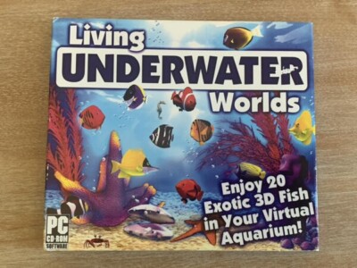 NEW LIVING UNDERWATER WORLDS EXOTIC FISH VIRTUAL AQUARIUM PC CD-ROM SOFTWARE CD