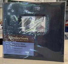 Recollections Navy Blue Fabric Scrapbook Album 12x12