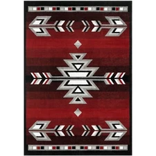 Home Dynamix Premium Sagrada Southwestern Geometric Area Rug Red/Grey 5'2"x7'4"