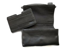Housse étui Universel En Cuir Noir Horizontal - Compatible Nokia 3100/3200/3220/3230, Neuf
