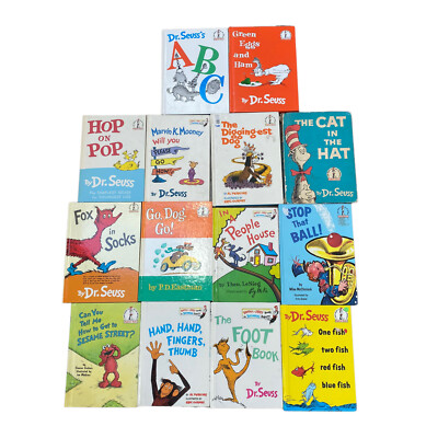 Dr. Seuss I Can Read Beginner Childrens Books Hardcover Lot x14 Modern & Vintage