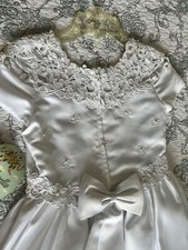 NWT Lace Floral Flower Girl, Easter, Communion Dress Full Skirt Girls Size 8