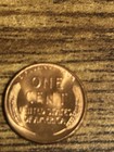 Brilliant Uncirculated RED 1957  D  Error Lincoln  Wheat Penny LIBERTY Error — photo 2