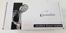 Couradric Handheld Shower Head 6 Spray Setting High Pressure Chrome NEW