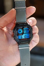Polar Blue – Modified Watch Based on Casio AE-1200 – Royale -Blue Gradient