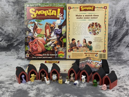 Snorta! Brettspiel 100% komplett Mattel 2007 Snorta Bauernhoftiere Scheune Partyspiel