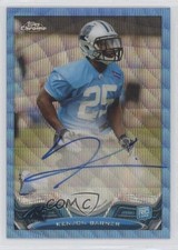 2013 Topps Chrome Blue Wave Refractor Rookie 38/50 Kenjon Barner #178 Auto w3h