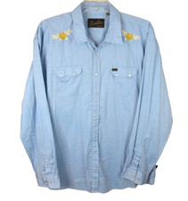 Howler Bros Gaucho Pearl Snap Western Shirt Men's XXL Embroidered Flower