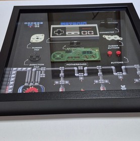 Shadowbox/Diorama Manette NES Metroid
