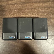 3 USED GoPro AJDBD-001 Dual Battery Chargers & 6 Batteries. Charging Cable NIC
