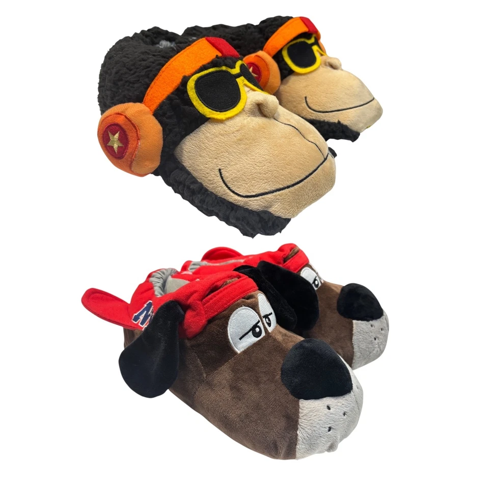 Pantofole Uomo De Fonseca TEVERE Animali Moppine Morbide Scimmia Cane Peluche