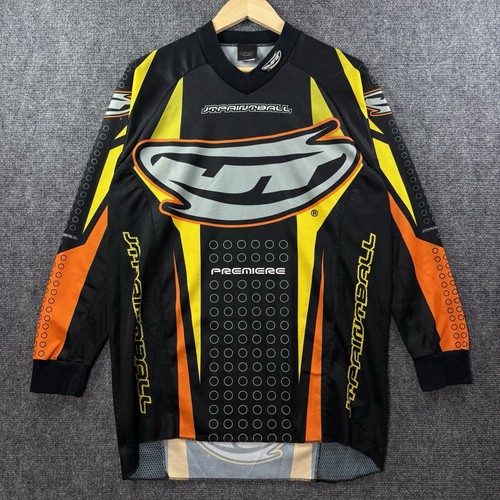 VTG JT Racing Paintball Mesh Jersey Mens S Black Shirt Graphic Double Sided Y2K
