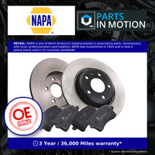 2x Solid Brake Discs and Pads fits AUDI A4 B8 2.0D Rear 07 to 15 300mm Set Pair