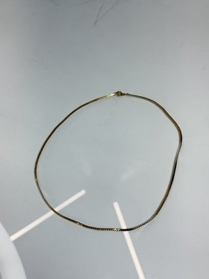 Vintage Necklace Gold Tone Link Costume Unranded