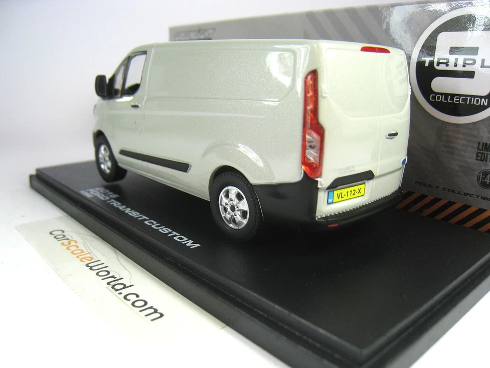 FORD TRANSIT CUSTOM 2016 (V362) 1/43 GREENLIGHT - TRIPLE9 (MOONDUST SILVER) - Imagen 3 de 3