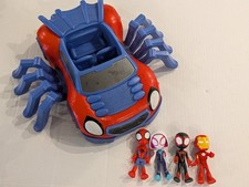 Marvel Spidey and His Amazing Friends Spider Crawl-R Vehicle 4 Figures Hasbro