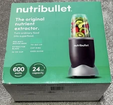 NutriBullet 600W Personal Blender NB-BX537K-23 24oz W/ Extractor Blade To Go Lid
