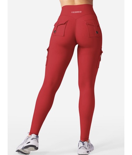 YEOREO – Leggings cargo CoreFlex para entrenamiento con bolsillos para mujer, - Picture 5 of 6