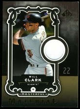 Will Clark 2007 Upper Deck Masterful Cuts Jersey Giants