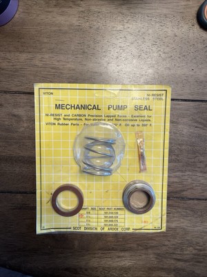 Scot 101-000-124  mechanical pump Seal Kit. shaft size 1 1/4