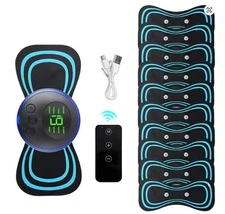 Mini EMS Neck Massager for Cervical Pain Relief Shoulder Relaxation Portable