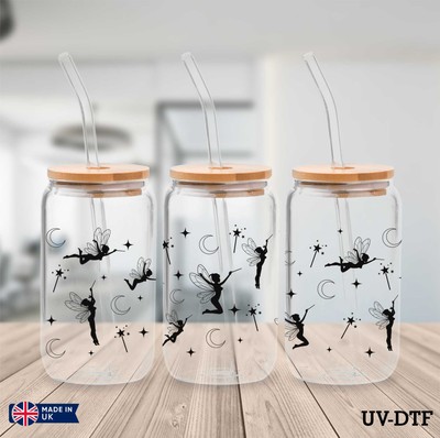 Peter Pan UV DTF Aufkleber - 16 Unzen Libbey Dose Glasfolie yd437