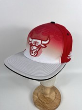 NBA Chicago Bulls Adidas Flex Fit Fitted Hat L/XL Gradient Climalite Cap Large