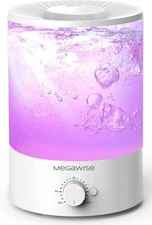 MEGAWISE 3.5L Cool Mist Humidifier with Top Refill, Large Capacity of 3.5L, Easy
