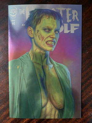 #ad MARK SPEARS MONSTER AND THE WOLF #1 KICKSTARTER CHROME SIGNED 85 130 Bride Cvr $120.00