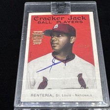 2017 Topps Archive Signature 2004 Cracker Jack Edgar Renteria #2 Auto Autograph