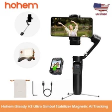 Hohem iSteady V3 Ultra Gimbal Stabilizer for iPhone 3-Axis Gimbal AI Trackering