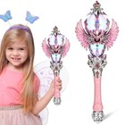 Fairy Wand: Led Light Up Fairy Wand For Kids - Princess Stick With Sound And