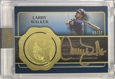 2025 Topps Five Star Larry Walker Colorado Rockies Golden Graphs Blue #9/20