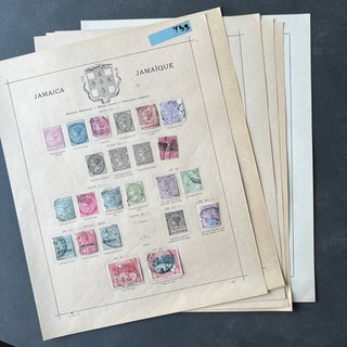 Jamaica Stamp Collection Preprint 1860 1952 6 pages y53