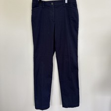 Talbots Straight Leg Chino Full Length Size 6 Navy NWOT