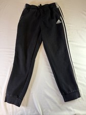 adidas Men's Lg Essentials Warm-Up Tapered 3-Stripes Track Pants Fleece Lined