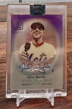 David Wright Mets 2021 Topps Clearly Authentic A&G Auto Purple /10 06AGA-DW