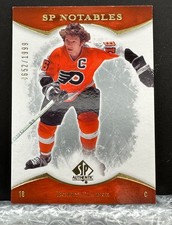 2007 Bobby Clarke ice hockey card UD 652/1999 SP Notables /Authentic, Flyers