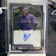 Erick Bautista Bowman Chrome 2024 Auto