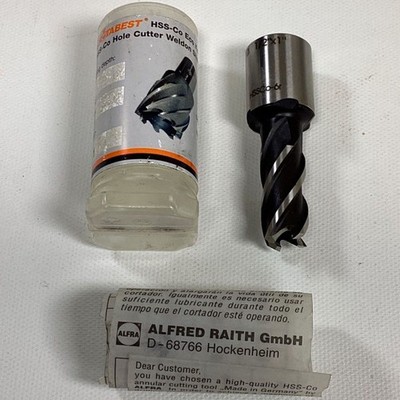 Alfra Rotabest Hole Cutter 1/2'' x 1'' Weldon Shank Solid HSSCo 6r 99131