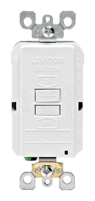 #ad Leviton GFRBF 0KW 20A 125V SmartlockPro GFCI Outlet – White Self Test $20.99