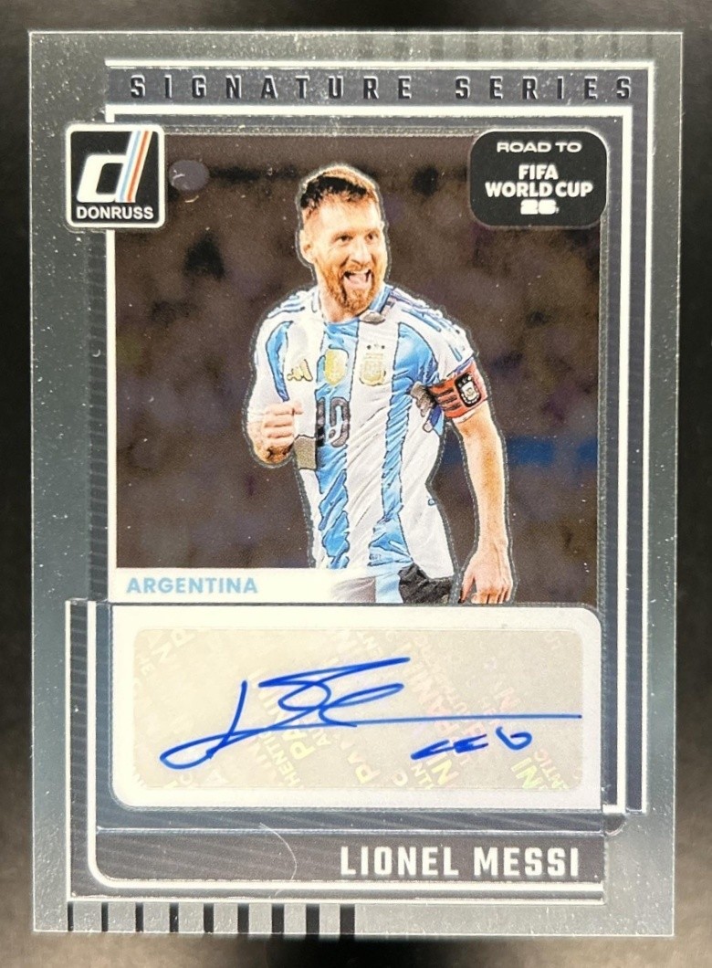 2025-26 Donruss Road to World Cup 26' Lionel Messi Signature Series Auto #SS-LM view 1